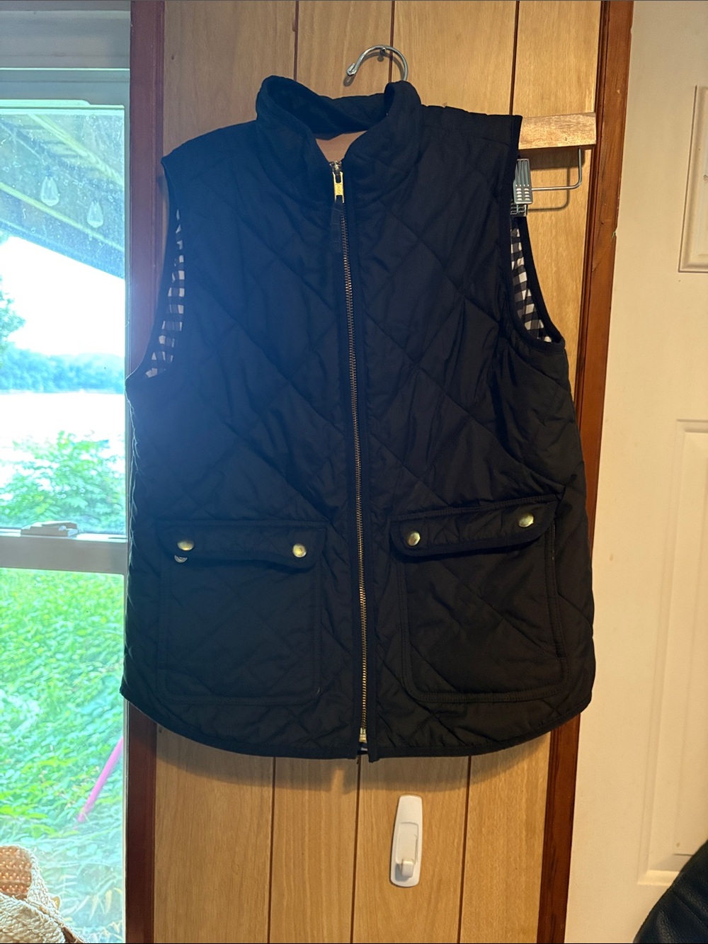 J crew factory black vest